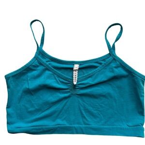 Ribbon Teal Bralette Women’s M Activewear Sporty Streetwear Casual